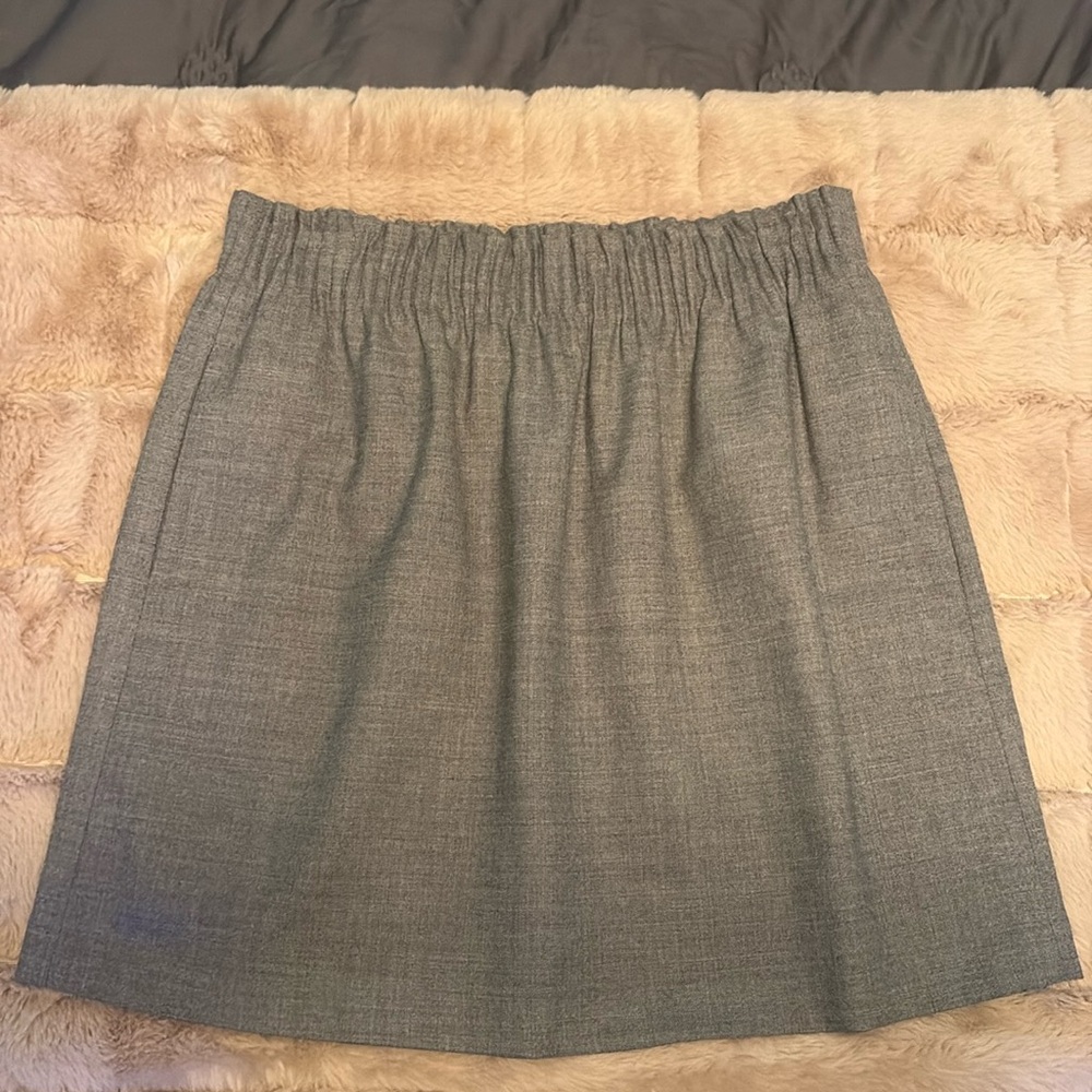 J. Crew gray wool blend skirt, size 8.
